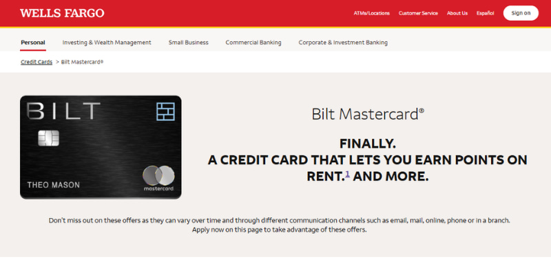 Wells Fargo Bilt Mastercard